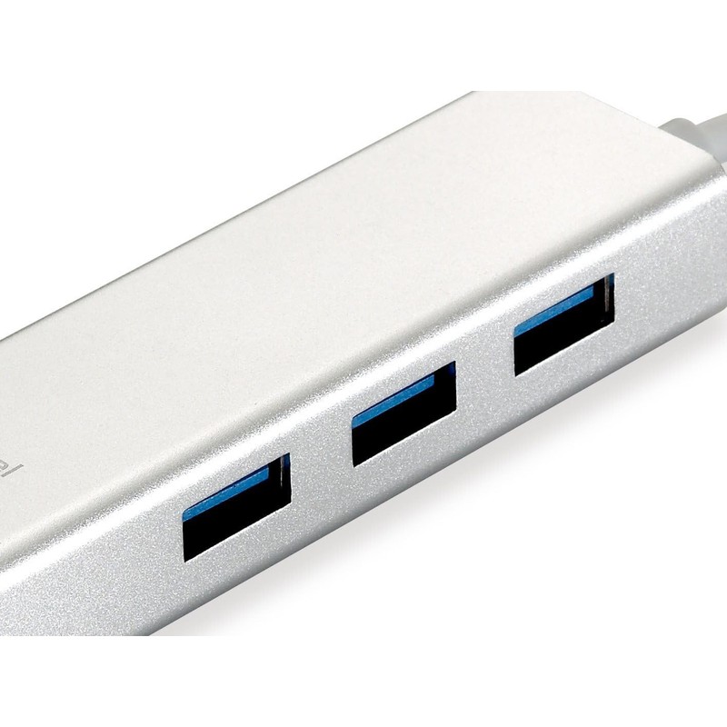 LevelOne USB-0503 Gigabit USB Network Adapter with USB Hub