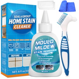 Bondtech HomeMold Stain Remover Gel, 8 Fl Oz Heavy Duty Stain Cleaner for Washing Machine Seal, All-Purpose Cleaning for Bathroom, Grout, Shower, Kitchen, Wall (8 Fl Oz (Pack of 1))