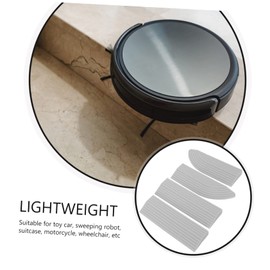 Ipetboom 1 Set Practical Slope Ramp Set for Sweeping and Wheelchairs Indoor Doorway Transition Pad for Easy Access and Convenience Gray Color for Home Use