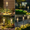 NEWMESSI 8 Pack Solar Pathway Lights Outdoor, Modern Super Brightness