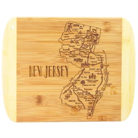 Totally Bamboo A Slice of Life New Jersey State Serving and Cutting Board, 11" x 8.75"