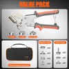 Heavy Duty Snap Fastener Tool with Case, Button Snap Replacement
