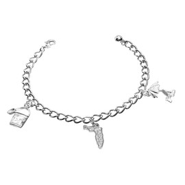 Cape Cod Jewelry-CCJ Florida Sunshine State Vacation Charm Bracelet - Adjustable