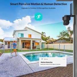 NETVUE Outdoor Surveillance Camera, FHD WLAN Camera, Outdoor Colour Night Vision, Camera Surveillance Outdoor WiFi with Motion Detection, Real-time Alarm, 2-Way Audio, IP66 Waterproof