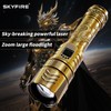SKYFIRE 1097 Rechargeable LED Tactical Flashlight – Ultra-Bright, Zoom Focus,