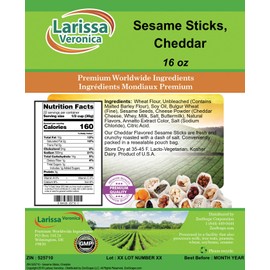 Sesame Sticks, Cheddar (16 oz, ZIN: 525710)