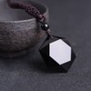gebosi Obsidian Wolf Fangs Good Luck MAGIC Drip Amulet Pair