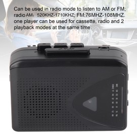 Portable Cassette Player,Classic Multifunction Supports AM FM Radio Stereo Compact Tape Player,AM FM Radio Cassette Recorder with Built in Speakers