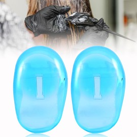 2pcs Ear Covers for Hair Dye, Ear Covers for Shower, Plastic Ear Covers, Reusable Ear Covers for Washing Hair Ear Cover Protector Hair Dye Protector for Home Hairdressing Salon Use