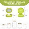 HANTUSWUS Sprouting Lids, Mason Jar Lids Wide Mouth-Sprouting Trays For