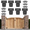 Dreamxiang 3.5 Inch Heavy Duty Gate Hinges, Gate Hinges for