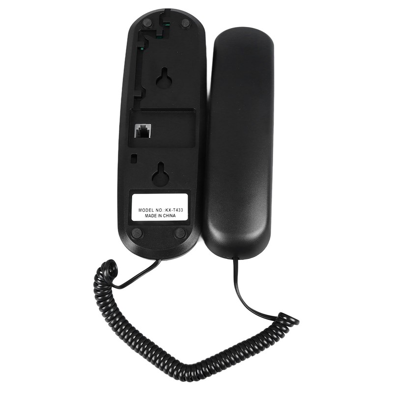 Wall Mountable Telephone Multifunctional Clear Sound Corded Landline Phone for