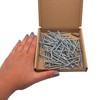 SKIR'CO (Pack of 100) Galvanised Steel 4.0 x 45mm Silver