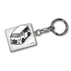 mkjp Custom Keychain Hiace thr200 V Late Base White -