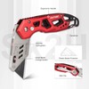 HAUTMEC Folding Utility Knife with 10-Pack SK2H Blades, Heavy-Duty Aluminum