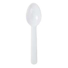 AmerCareRoyal Unwrapped Disposable Polypropylene Plastic Taster Spoons for Samples, Restaurants and Catering, 3", White, Pack of 3000