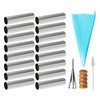 VolksRose 16pcs Cannoli Tubes Kit, Stainless Steel Cannoli Forms Tubular