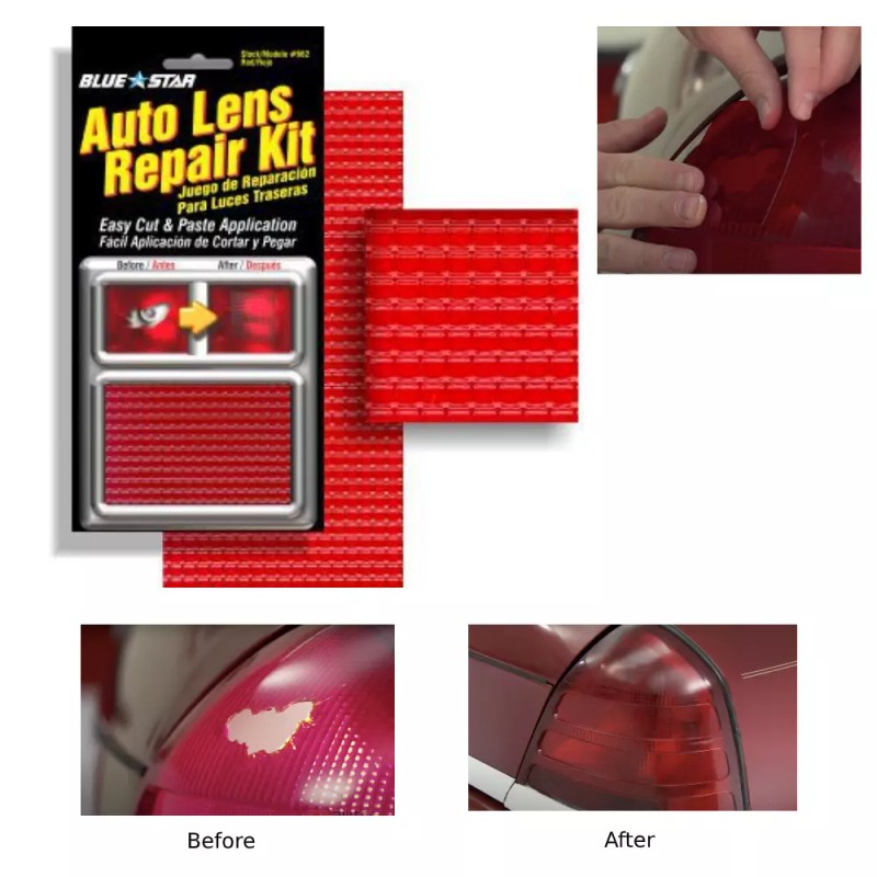 Bluestar Red Auto lens tail light repair kit, DIY fix