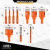 BGTEC Diamond Hole Saw Kit Marsonry Drill Bits, 10pcs 5/6/6/8/20/25/28/35mm