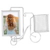 Unique Bicycle Shape Metal Picture Photo Frame Pen Holder Home