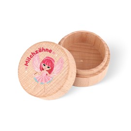 GADITIEK Tooth Box Milk Teeth for Girls and Boys, Milk Tooth Box with Cute Motif, Tooth Box for Milk Teeth, Gift Ideas for Christening and Birthday, New Parents Tooth Fairy Gift (Tooth Fairy)