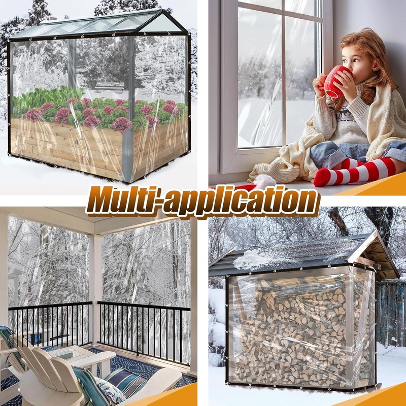 Thrseely 6.6x10Ft Chicken Coop Cover for Rain - Waterproof Durable