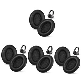 TEHAUX 5 Pairs Replacement Ear Pads for Headphones Comfortable Over Ear Cushions Compatible with Models High Sweat Absorption Easy to Install Durable Earpads for Enhanced Noise Reduction