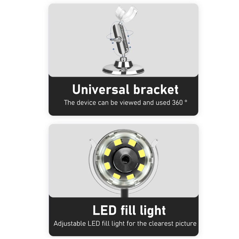 Digital Microscope 2MP 1600X Magnification Handheld USB Microscope Camera for