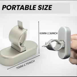 Magnetic Golf Holder Clip for Golf Cart, Stand Clip Hold 30-60 Rings, Golf Gifts for Golfers(Silver Plating)