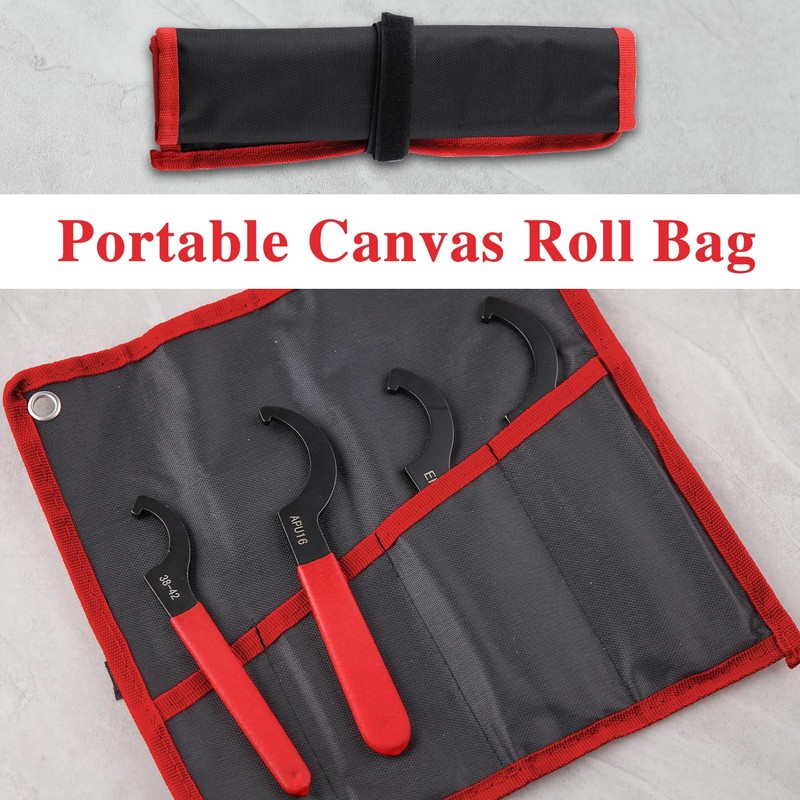 LEONTOOL 4 Pcs Coilover Spanner Wrench Set Universal Coilover Adjustment