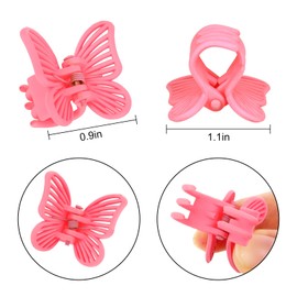 ANBALA Butterfly Hair Clips for Women Girls, 18 Pack Colorful Small Claw Clips, Y2K Cute Hair Accessories for Girls