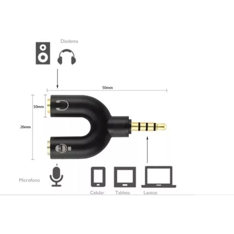 Compra y Más Divisor De Audio Estéreo 3.5 Mm Para