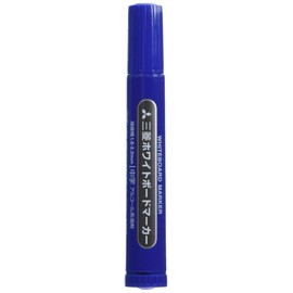 Mitsubishi Pencils PWB4M.33 Dry Erase Markers, Medium Point, Round Point, Blue, 10 Count
