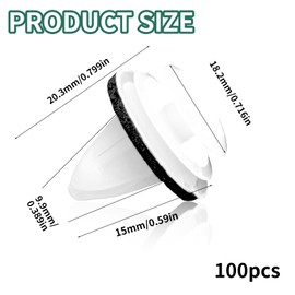 XJUDA 100 Pcs Car Trim Clips Plastic Fasteners Bumper Clips for Door Panels, Bumpers