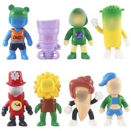 Guys Mini Figures Set, Pack Video Game Figures, Birthday Decoration Set, Game Cartoon Characters Statue Action Figures, Anime Birthday Party Supplies