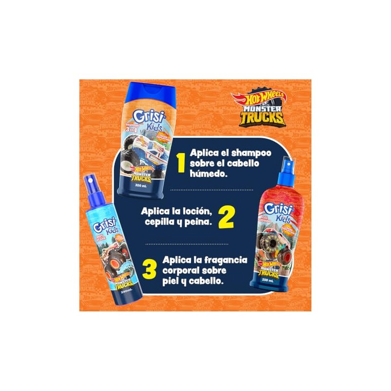 Grisi Kids Shampoo 3 En 1 T.Color Hotwheels 300ML