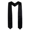 GraduatePro Class of 2025 Graduation Stole, Black Stole with Shiny