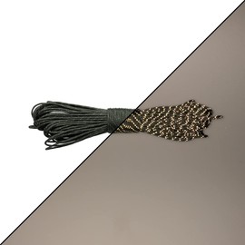 Paracord Planet Cuerda de paracaídas fluorescente de 1,75 mm reflectante Guyline 95 Paracord para tienda de campaña, color verde camuflaje, 19,8 m