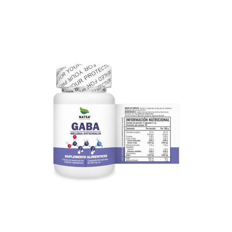 NATSA Gaba 60 cápsulas, calidad Premium