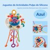 ILZSX Juguetes sensoriales Montessori, Juguetes de Actividades Pulpo de Silicona,