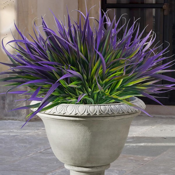 Uieke 28 Bundles Artificial Outdoor Plants UV Resistant Fake Grass