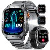 SUNKTA EF17 Mens Smart Watch with LED Flashlight, 2.13'' Amoled