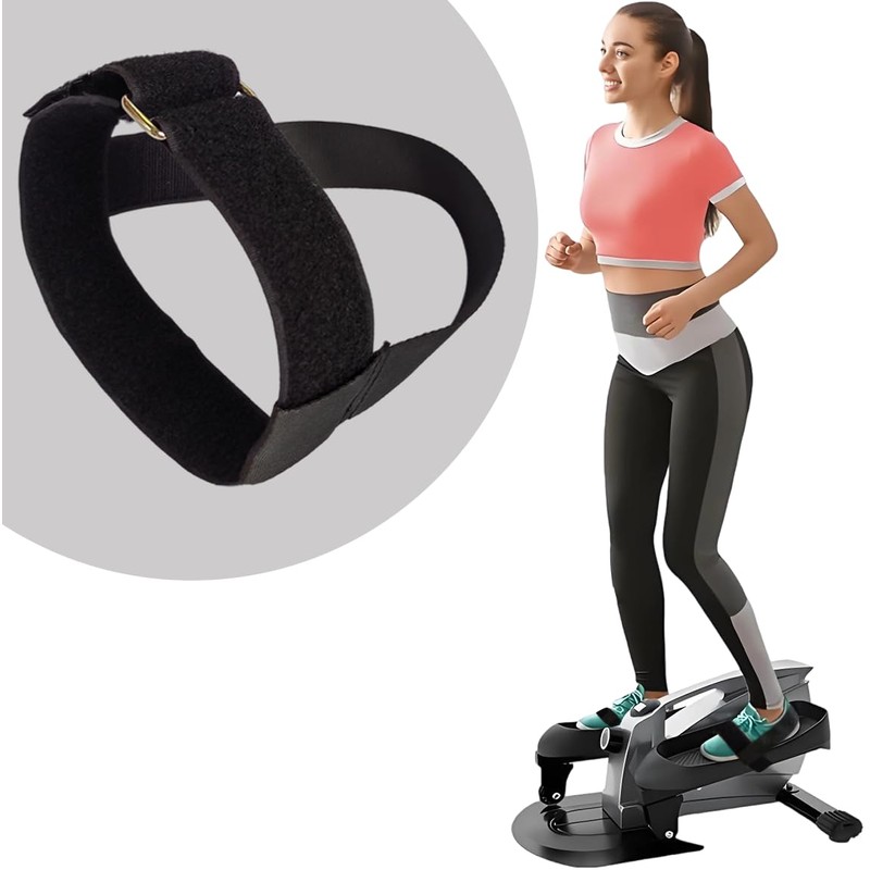 4PCS Leg Exerciser Machine Pedal Straps, Leg Exerciser Traction Straps,Adults