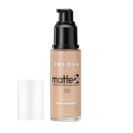 Renova Base de Maquillaje Liquido Larga Duracion Matte24, color Beige Claro, 30 ml