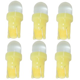 LXAUTOPCH Super 194 Wedge Dome LED Dashboard Instrument Panel Indicator Light Set of 6pcs Fit for GM Select Models (Yellow)