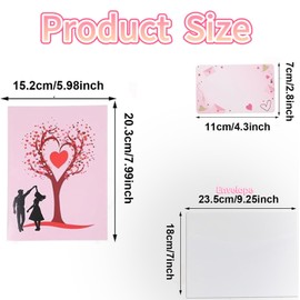 3D Pop Up Romantic Card, Romantic Heart Tree Design, Absolutely Yours Lover Card. Love Greeting Card with Envelope, Anniversaries, Birthdays & Special Occasions AUPOINT