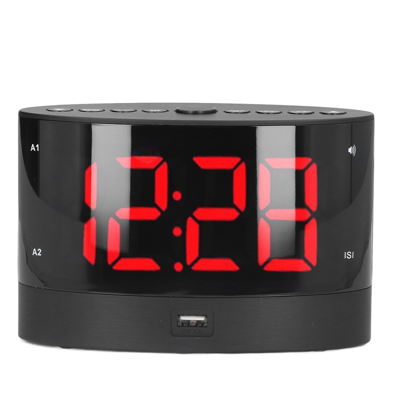 Digital Alarm Clock USB Charging Alarm Clock with 3 Vibration