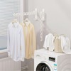 dancrul Wall Mounted Clothes Drying Rack, Wall Clothes Hanger Hook