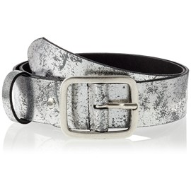 Mgm Women's Soft Glam Belt, Silver (titan 1), 40 (Manufacturer size: 100)