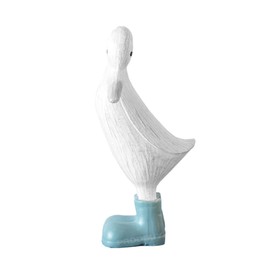 Prodbuy Small 22cm White Duck In Blue Boots Ornament